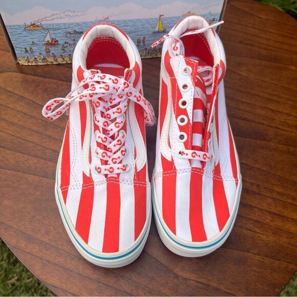Vans Where’s Waldo? Old Skool sneakers LIMITED EDITION men’s 5 - women’s 6.5 - Picture 3 of 9